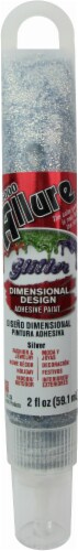 Eclectic Allure Glitter Dimensional Design Adhesive Paint - Silver Perspective: front
