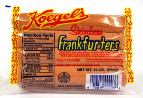 Koegel's Skinless Franks Perspective: front