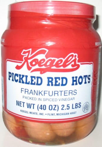 Koegel's Pickled Red Hots Perspective: front