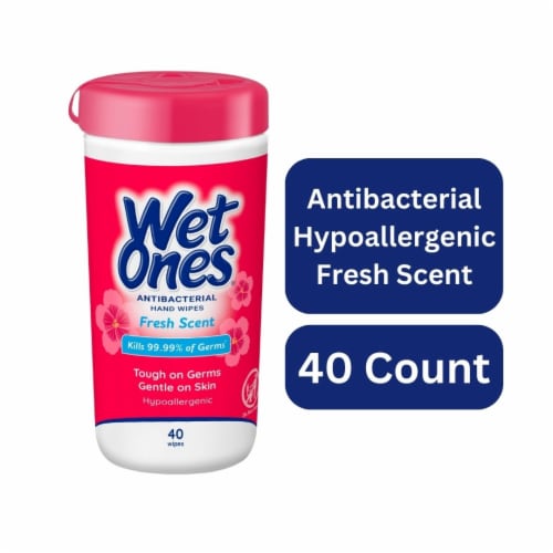 Wet Ones Fresh Scent Antibacterial Hand Wipes, 40 ct - Kroger