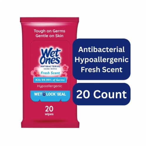 Wet Ones Fresh Scent Antibacterial Hand Wipes, 40 ct - Kroger