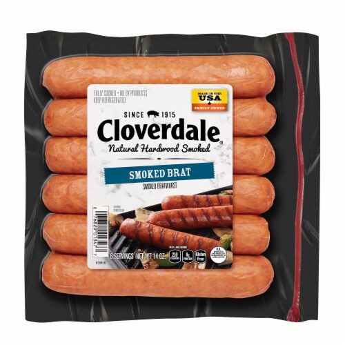 Cloverdale® Natural Hardwood Smoked Brat Perspective: front