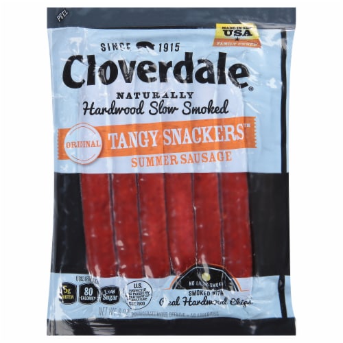 Cloverdale® Summer Sausage Tangy Snackers™ Perspective: front