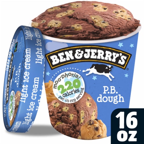 Ben & Jerry’s® P.B. Dough Moo-Phoria! Ice Cream Perspective: front