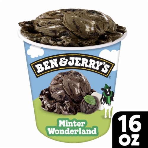 Ben & Jerry's Minter Wonderland™ Ice Cream Pint Perspective: front