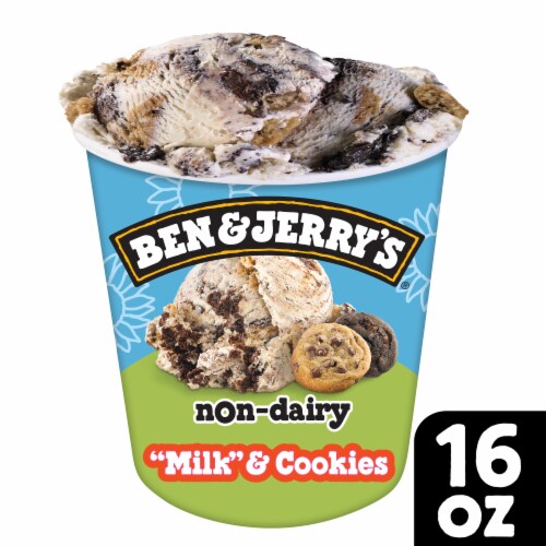 Ben & Jerry's Non-Dairy "Milk" & Cookies Frozen Dessert Perspective: front