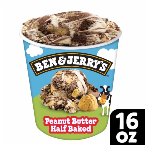Ben & Jerry's Peanut Butter Half Baked® Ice Cream Perspective: front