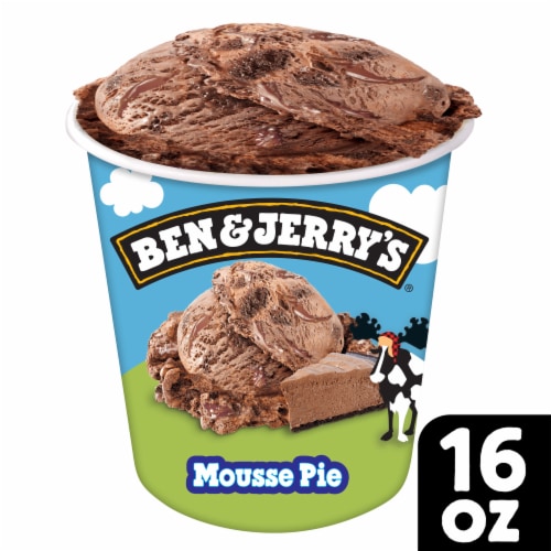 Ben & Jerry's® Mousse Pie Ice Cream Perspective: front