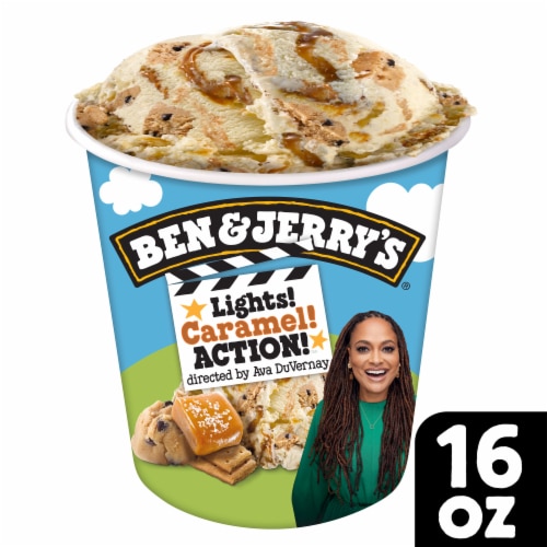 Ben & Jerry's Lights! Caramel! Action!™ Ice Cream Pint Perspective: front