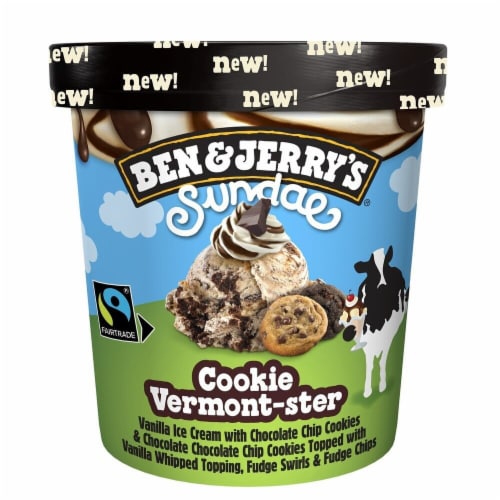 Ben & Jerry's® Cookie Vermont-ster Ice Cream Pint Perspective: front