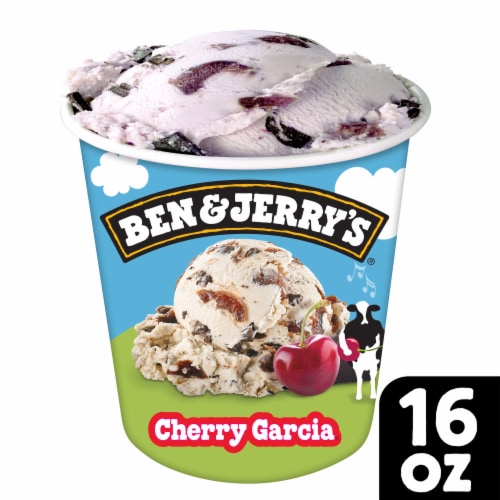 Ben & Jerry's Cherry Garcia® Ice Cream Pint Perspective: front