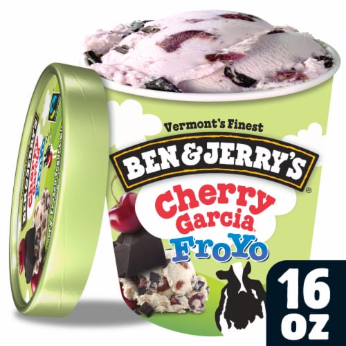 Ben Jerry s Cherry Garcia Frozen Yogurt 1 pt Kroger