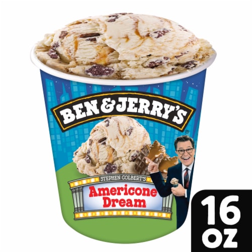 Ben & Jerry's Non-GMO Americone Dream Vanilla Ice Cream Perspective: front