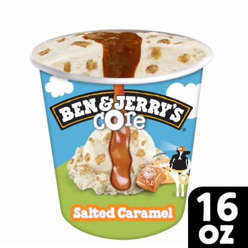 & Jerry's Non-GMO Salted Caramel Core Sweet with Blonde Brownies Ice Cream, 16 oz - Harris Teeter