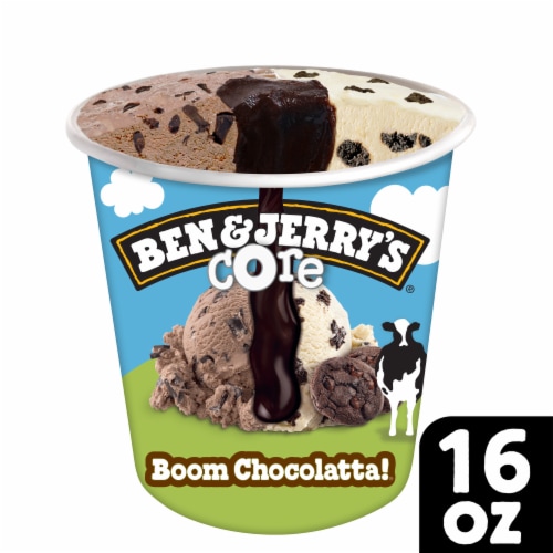 Ben Jerry s Boom Chocolatta Cookie Core Ice Cream 16 oz Kroger