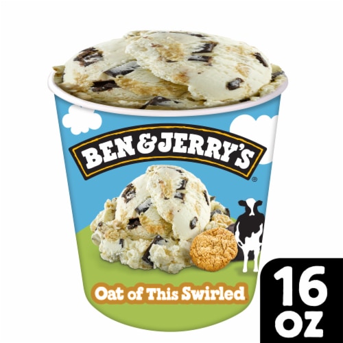 Ben & Jerry's Oat of This Swirled™ Brown Sugar Ice Cream Pint Perspective: front