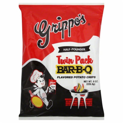 Grippo's® Bar-B-Q Potato Chips Twin Pack Perspective: front