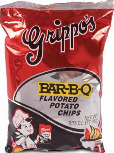 Grippo’s Bar-B-Q Flavored Potato Chips Perspective: front