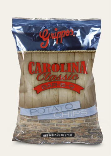Grippo’s Carolina Classic Bar-B-Q Potato Chips Perspective: front