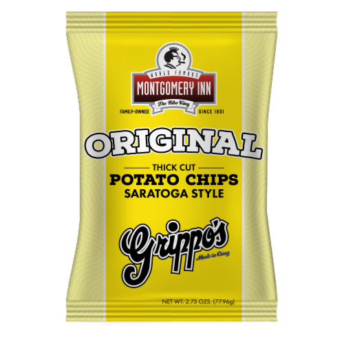 Grippo's Original Montgomery Inn Thick Cut Saratoga Style Potato Chips Perspective: front