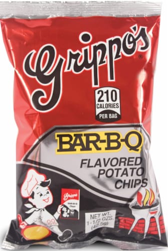 Grippo’s Bar-B-Q Flavored Potato Chips Perspective: front