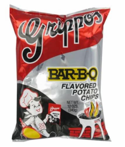 Grippo's® Bar-B-Q Potato Chips Perspective: front