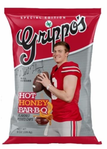 Grippo's® Special Edition Hot Honey Bar-B-Q Flavored Potato Chips Perspective: front