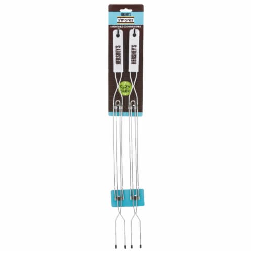 Hershey's S'mores Extendable Glow In the Dark Extension Cooking Forks Perspective: front