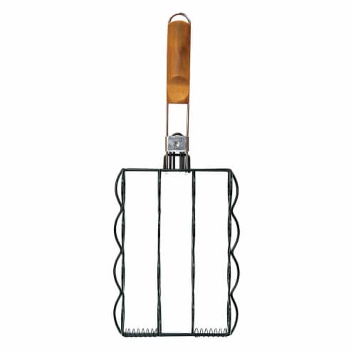 Mr Bar-B-Q Corn on the Cob Grilling Basket Non Stick 4 Cob Cage Design 06633Y Perspective: front