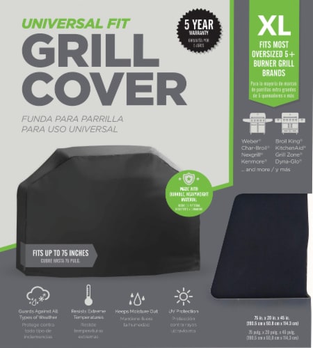 Mr. Bar-B-Q Universal Fit Grill Cover - Black Perspective: front