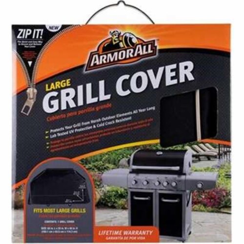 Mr Bar B Q 07801AA 45 x 25 x 65 in. Armor All Grill Cover, Black, 1