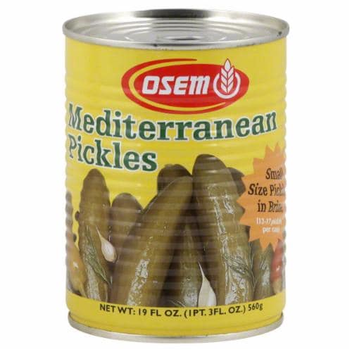 Osem Mediterranean Small Pickles Perspective: front