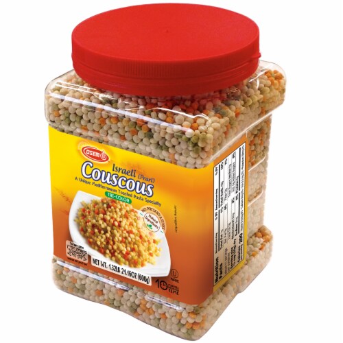 Osem Israeli Tri-Color Pearl Couscous Perspective: front