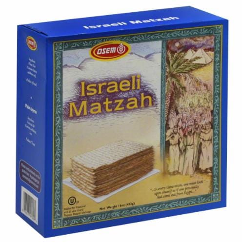 Osem Passover Matzah Perspective: front
