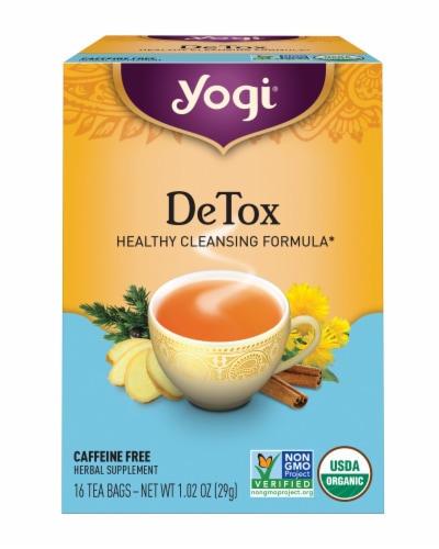 Yogi Detox Organic Herbal Tea Bags Perspective: front