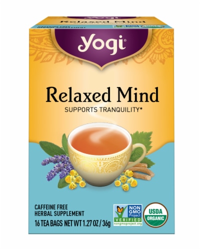 Yogi® Relaxed Mind Caffeine Free Tea Bags Perspective: front