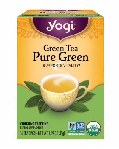 Yogi Pure Green Tea Bags Perspective: front