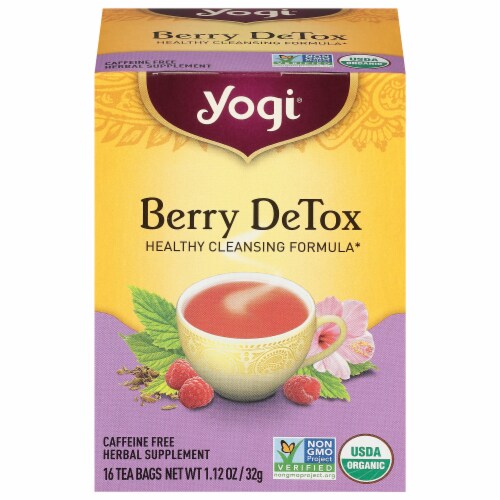Yogi® Berry DeTox Caffeine Free Tea Bags Perspective: front