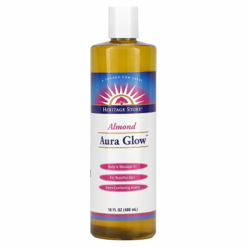 Heritage Store Aura Glow Almond - 16 fl oz (480 ml) Perspective: front
