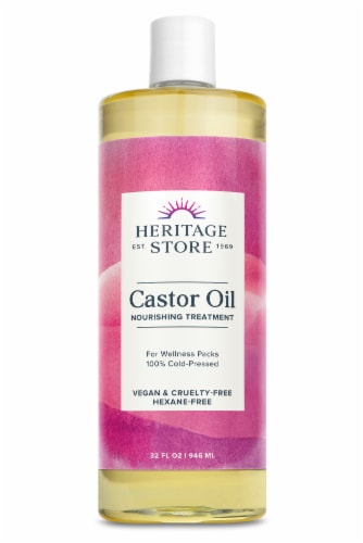 Heritage Products Palma Christi Castor Oil Perspective: front