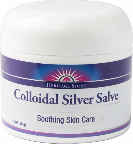 Heritage Store Colloidal Silver Salve Soothing Skin Care Perspective: front