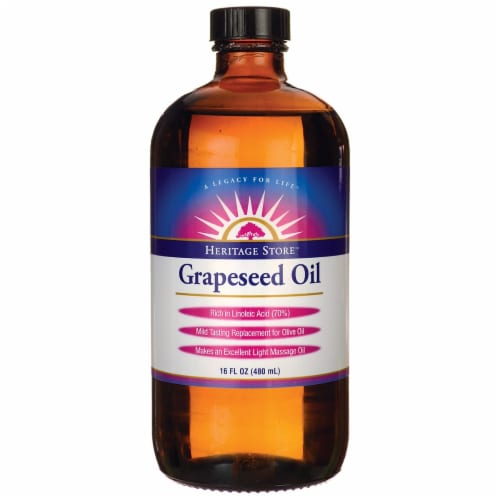Heritage Products Grapeseed Oil Perspective: front