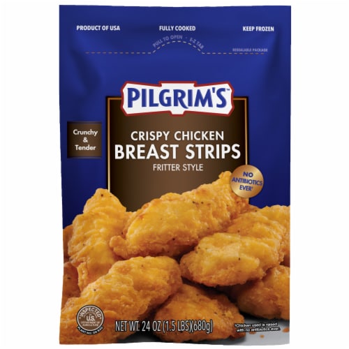 Pilgrim's® Crispy Chicken Breast Strips Perspective: front