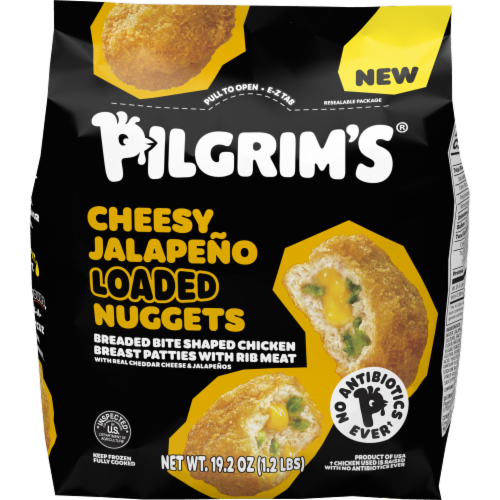 Pilgrim's® Cheesy Jalapeno Loaded Nuggets Perspective: front