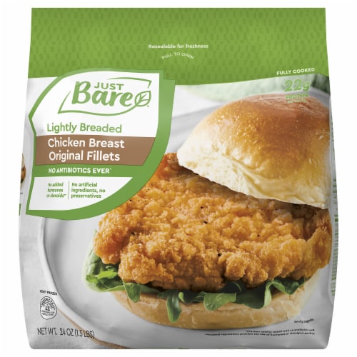 Just Bare® Lightly Breaded Chicken Breasts Perspective: front