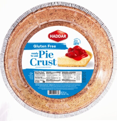 Haddar Gluten Free Ready To Use Pie Crust Perspective: front