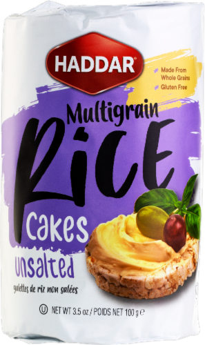Haddar® Multigrain Unsalted Rice Cakes Perspective: front