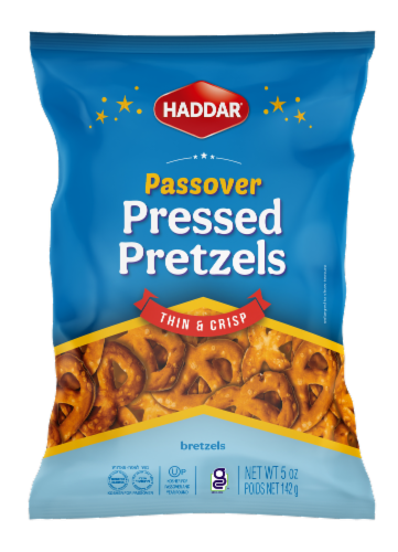 Haddar® Passover Pressed Pretzels Perspective: front