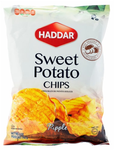 Haddar Sweet Potato Chips Perspective: front