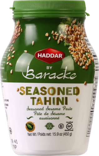 Haddar® by Baracke Seasoned Tahini Sesame Paste Perspective: front